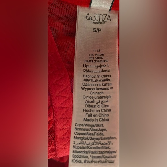 LS RED Lace Baby Dolls, S *P1099 - Picture 6 of 7